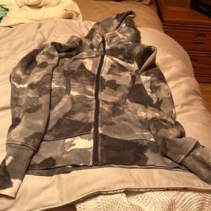 Grey camo Lulu hoodie. Size 12